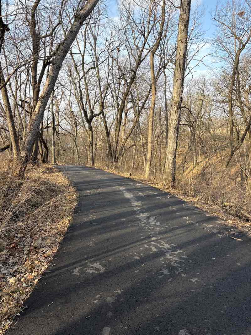 walking near me in Keystone Park in spring