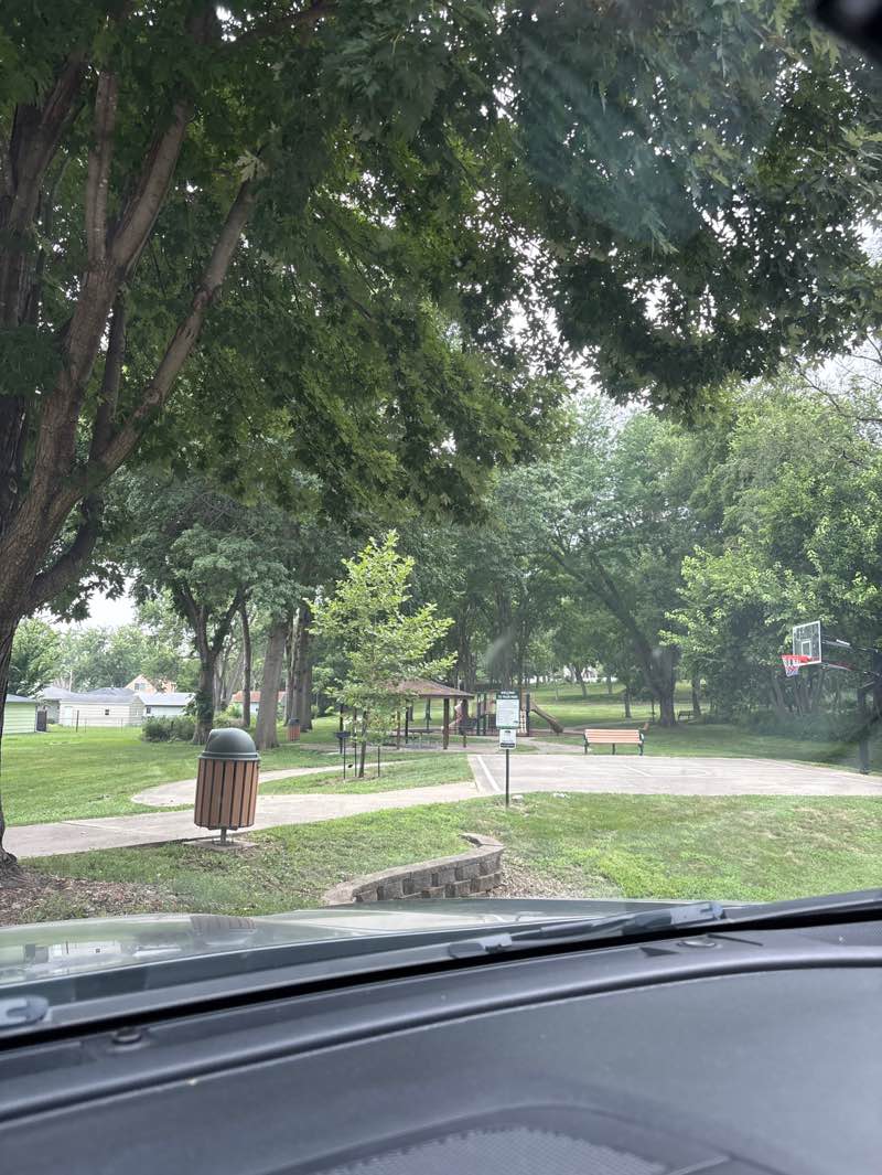 walking near me in George Lundberg Park in summer