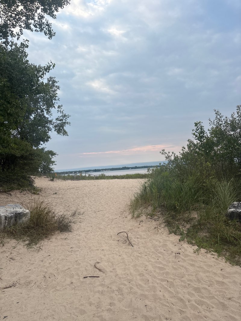 walking near me in Baileys Harbor Ridges Park in summer