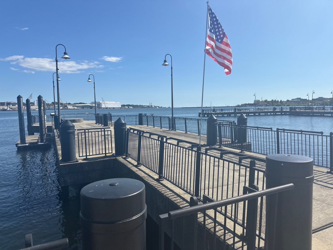 walking near me in Waterfront Park in autumn