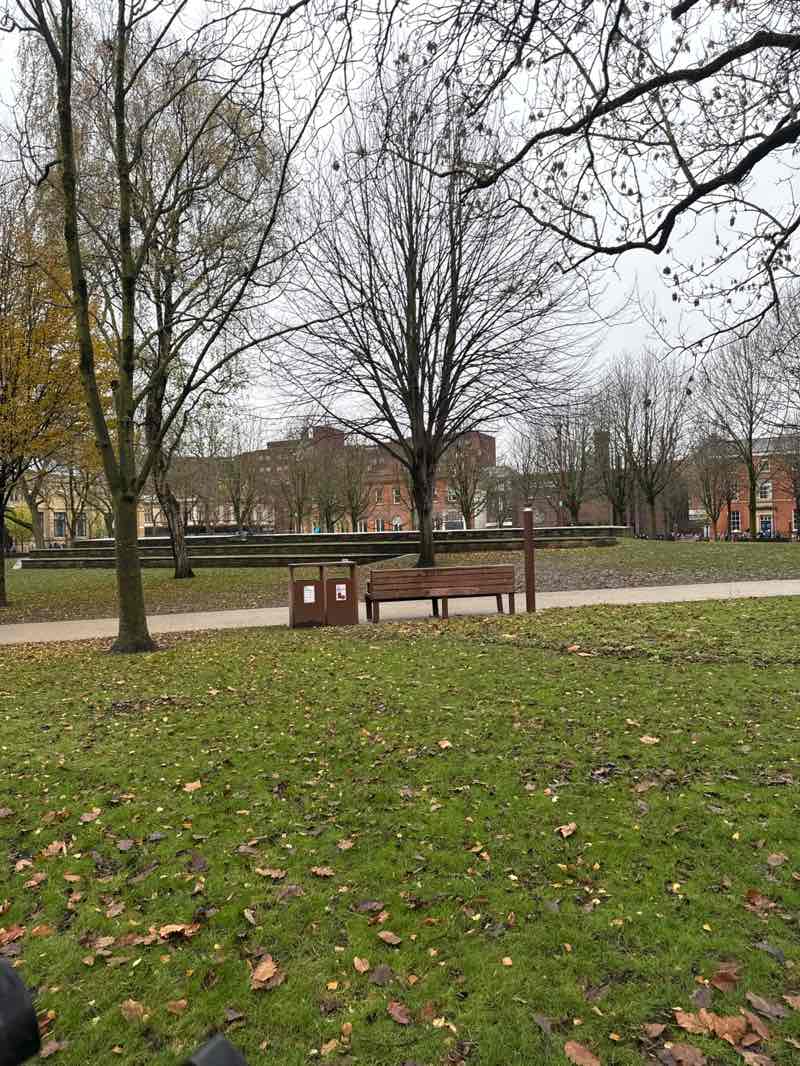 walking near me in All Saints Park in autumn