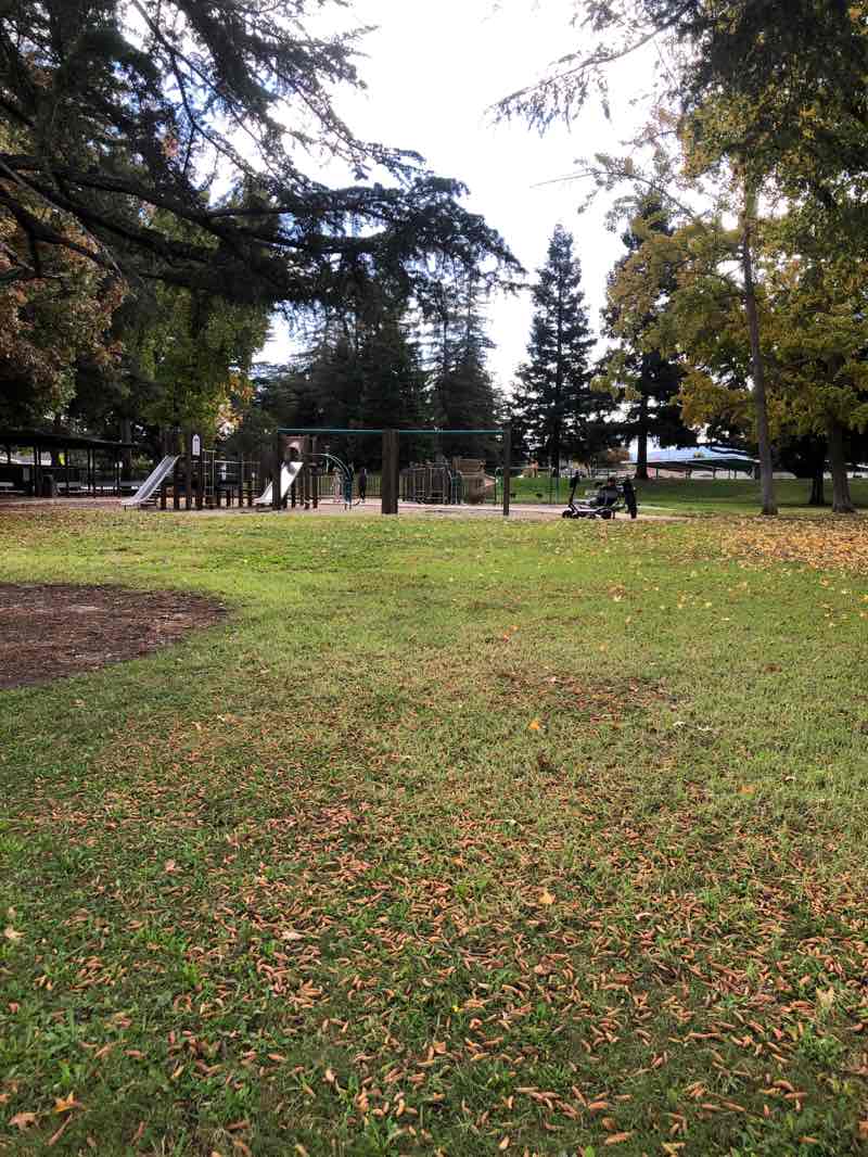 walking near me in Maywood Park in autumn