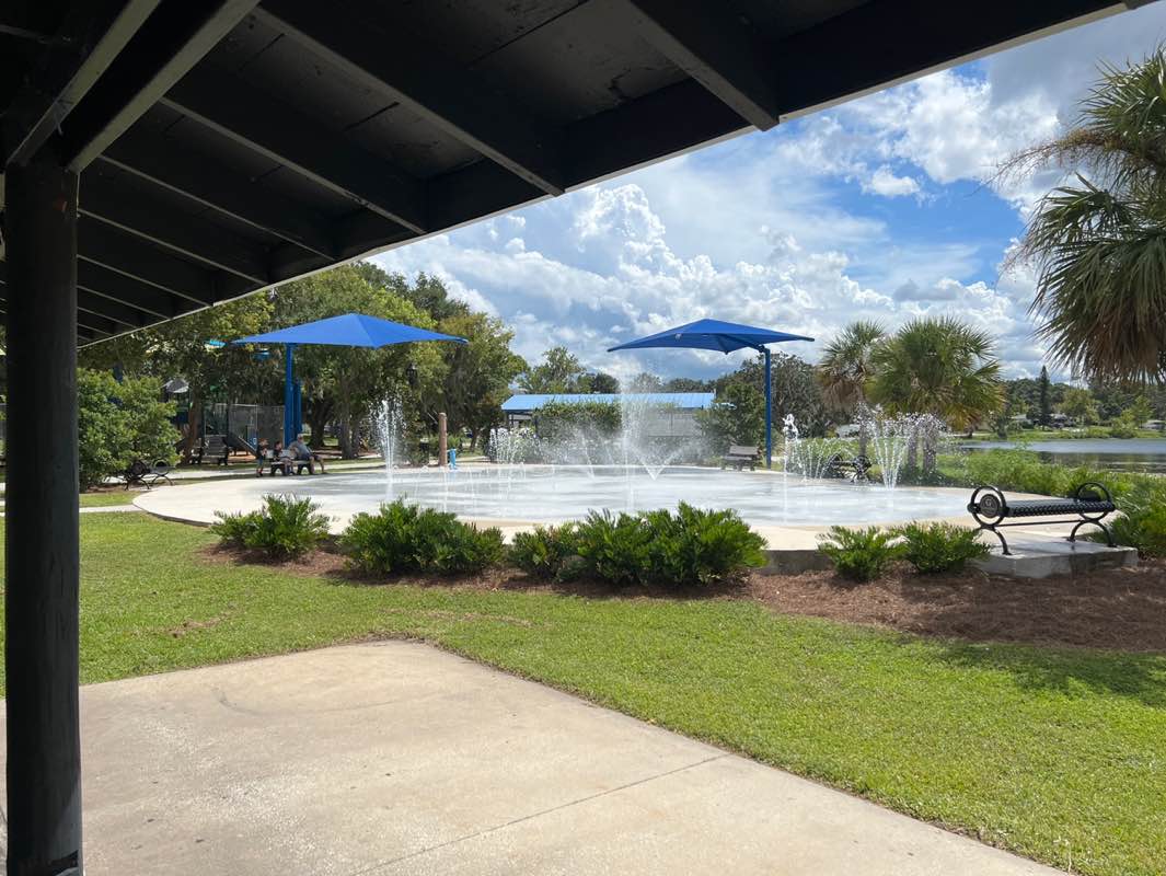 walking near me in Lake David Park in autumn