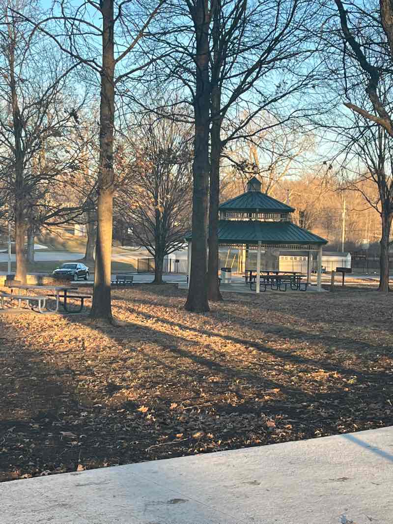 walking near me in Basehor City Park in winter