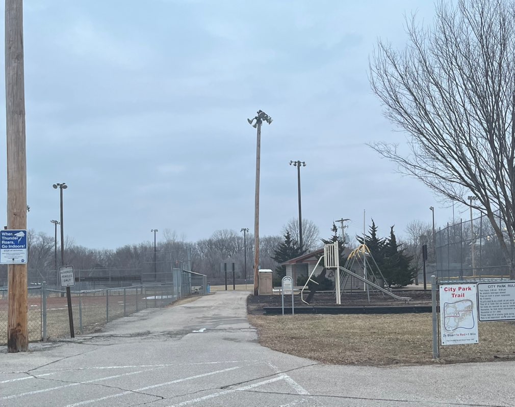 walking near me in Lansing City Park in winter