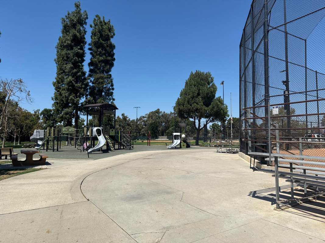 walking near me in John Zimmerman Park in autumn