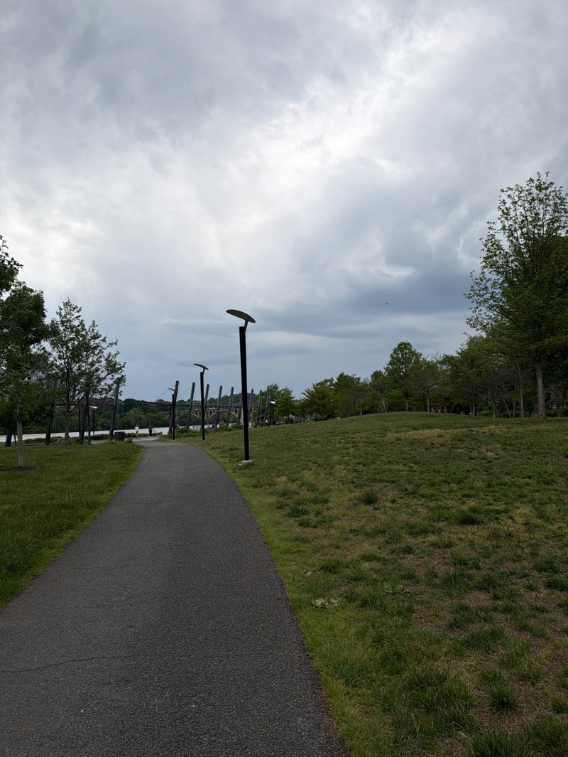 walking near me in Georgetown Waterfront Park in spring