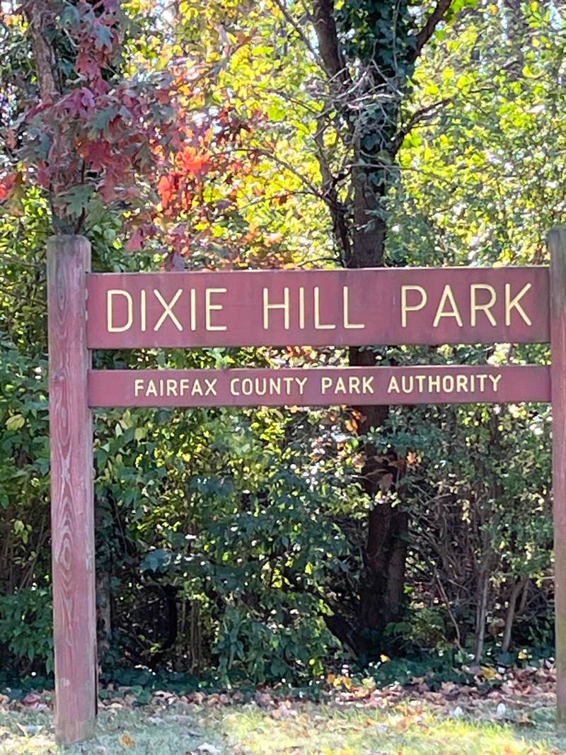 walking near me in Dixie Hill Park in autumn