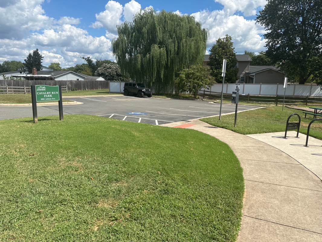 walking near me in Cavalry Run Park in autumn