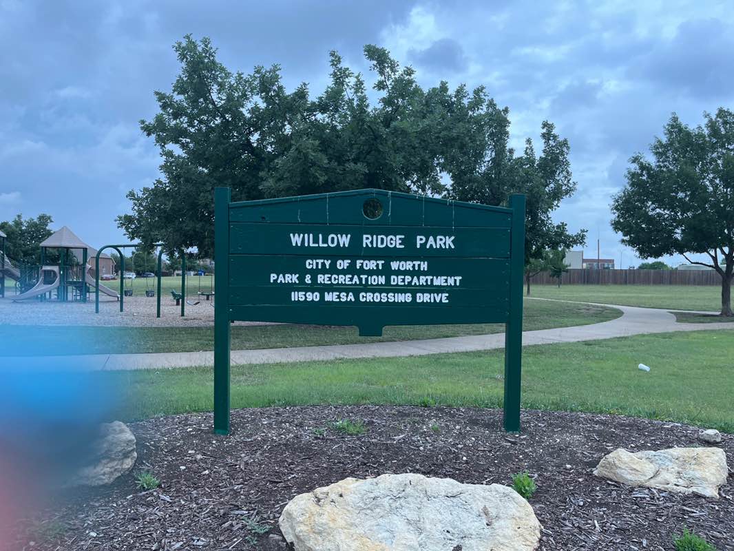 walking near me in Willow Ridge Park in summer
