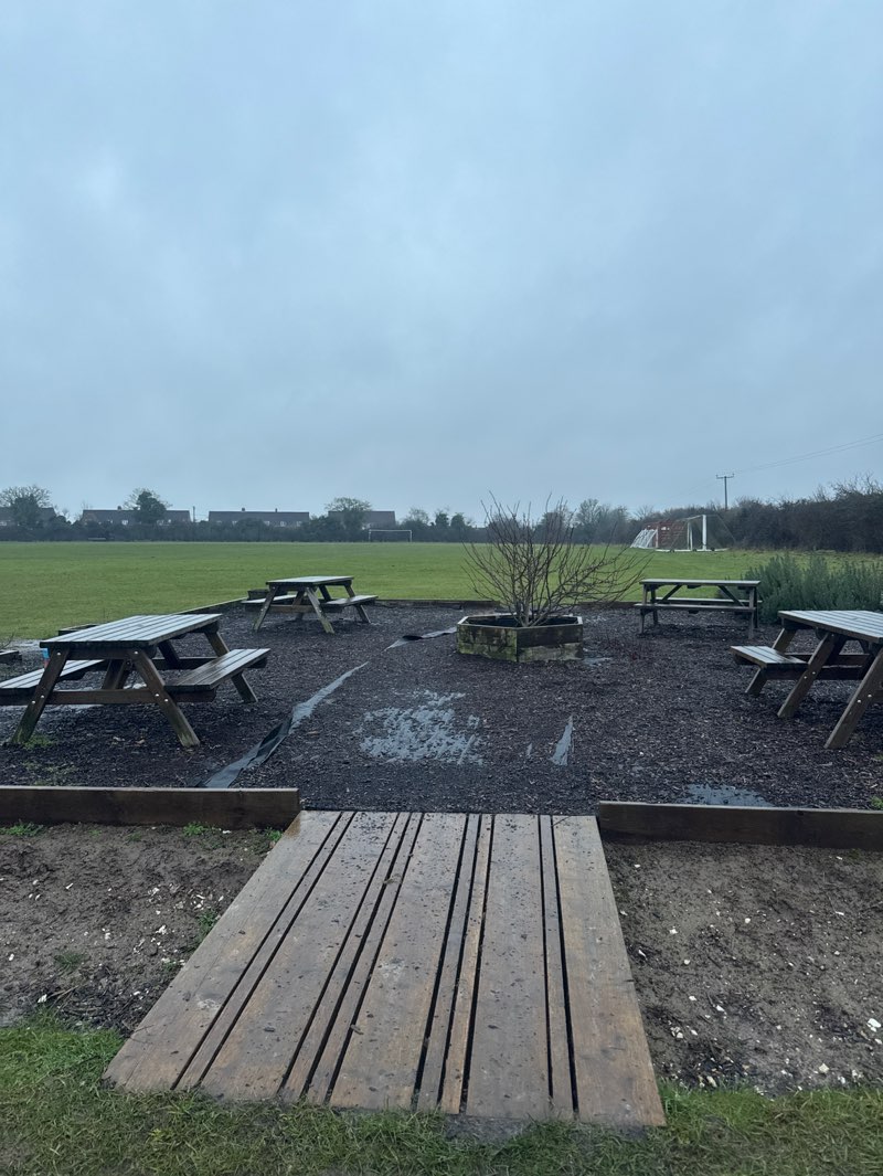 walking near me in Thruxton Sports Field in winter