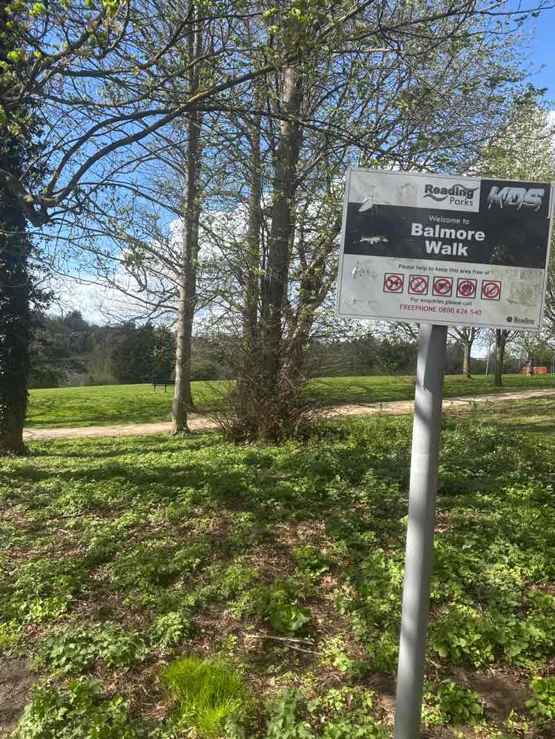 walking near me in Balmore Park in spring