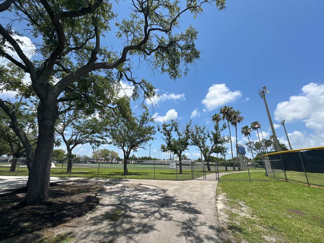 walking near me in Gerry Curtis Park in spring