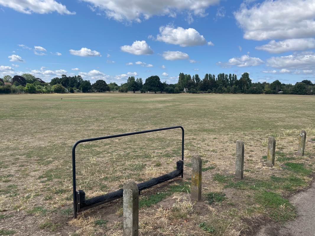 walking near me in King George's Field in summer