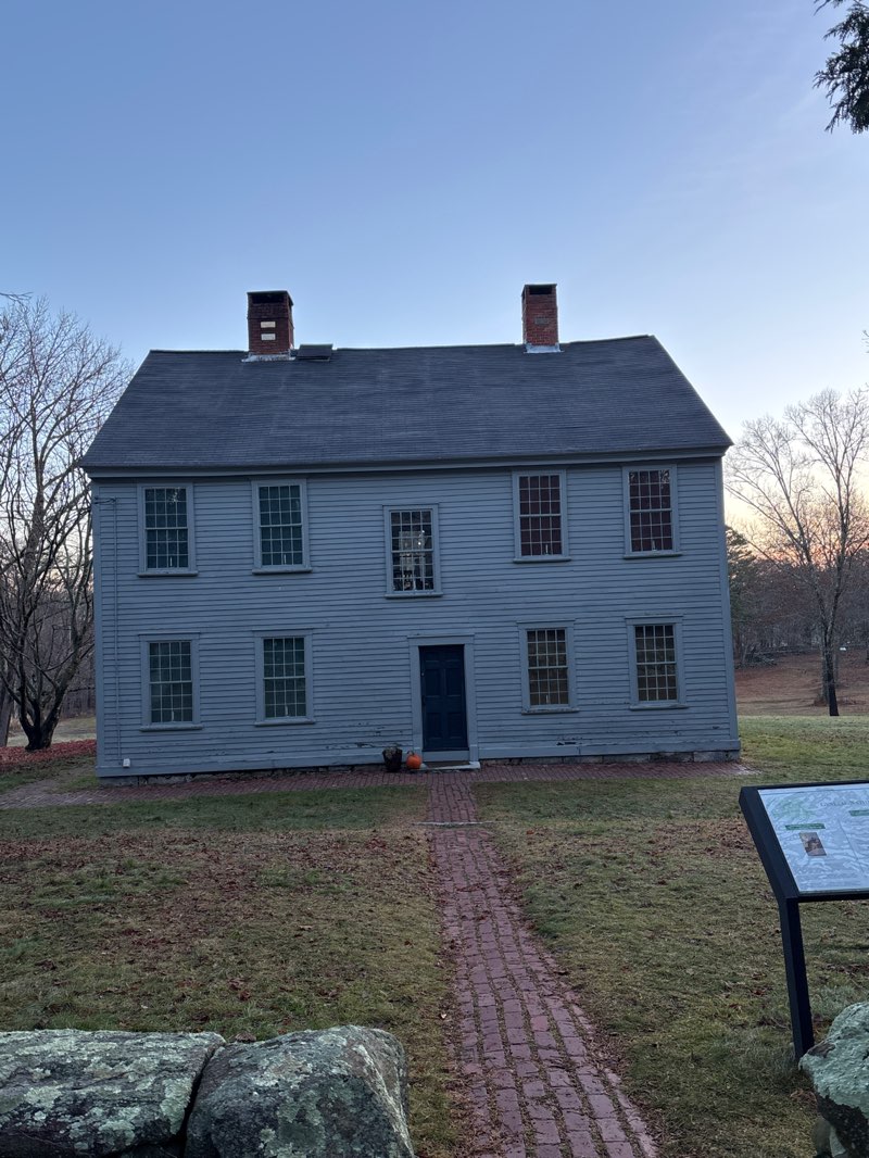 walking near me in Nathanael Greene Homestead National Historic Landmark in winter