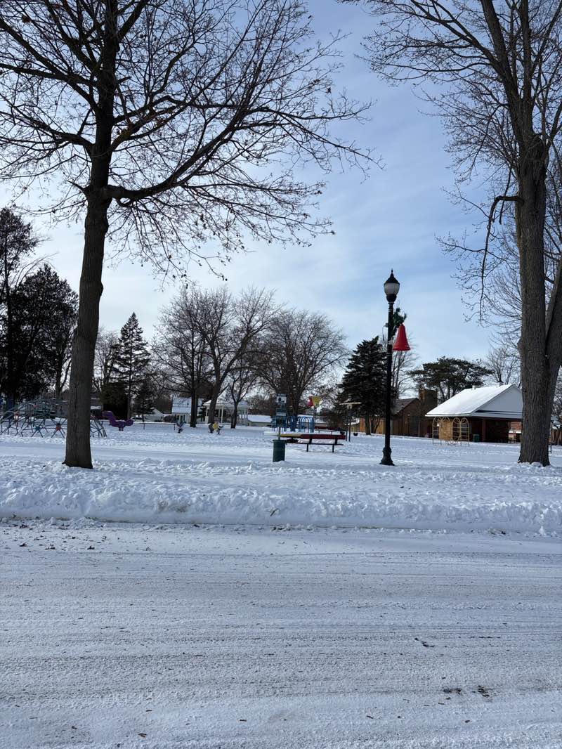 walking near me in Clapp Memorial Park in winter