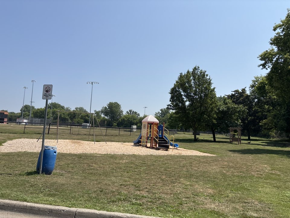 walking near me in Euclid Ball Fields in summer