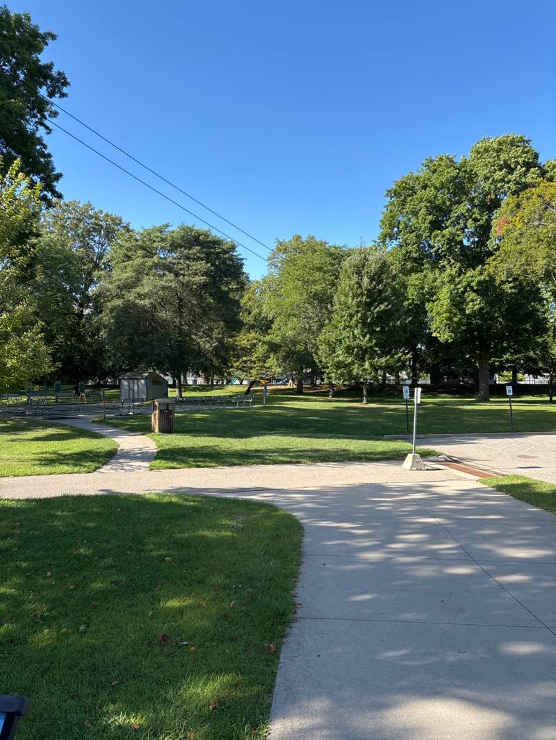 walking near me in Island Park in autumn
