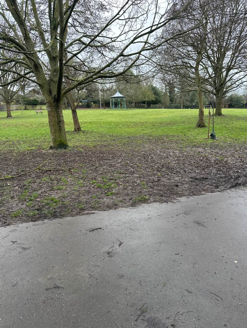 walking near me in Hollydale Recreation Grounds in winter