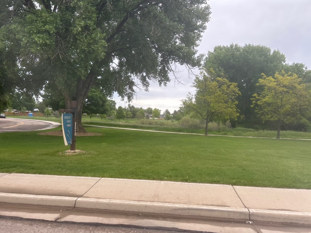 walking near me in Greeley West Park in summer
