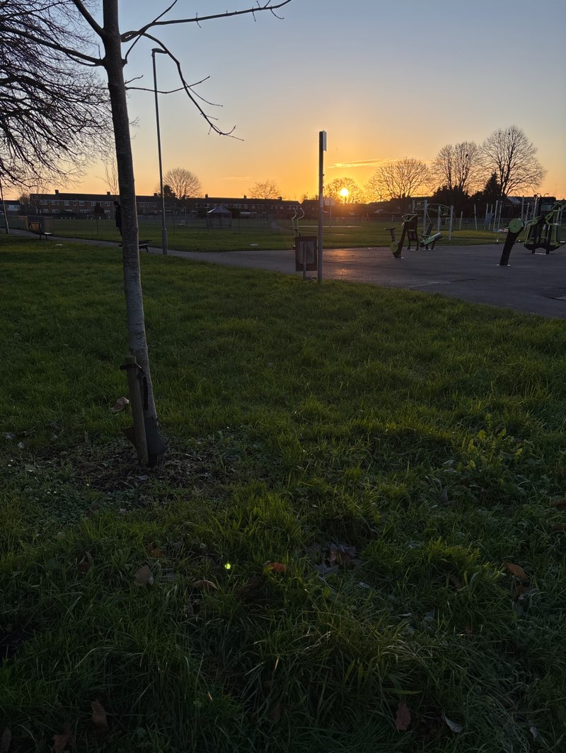 walking near me in Parkway Park in winter