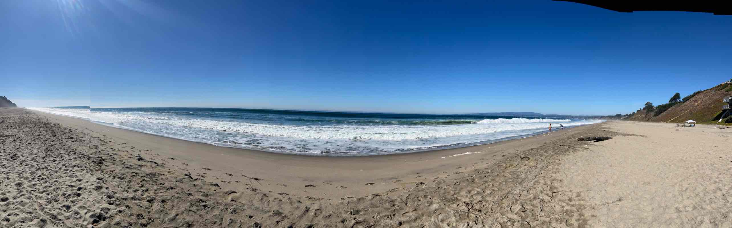 walking near me in Manresa State Beach in autumn