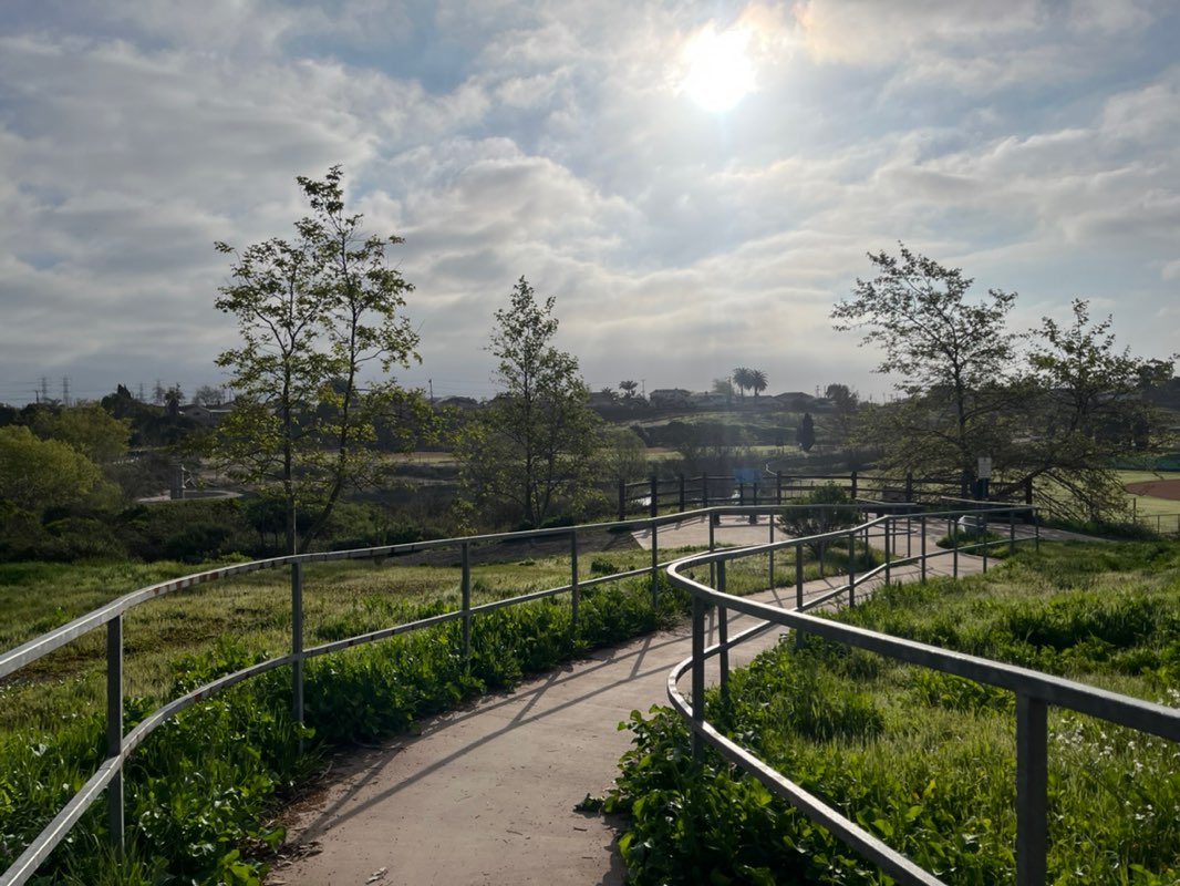 walking near me in Entradero Park in spring