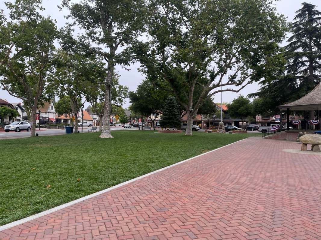 walking near me in Solvang Park in summer