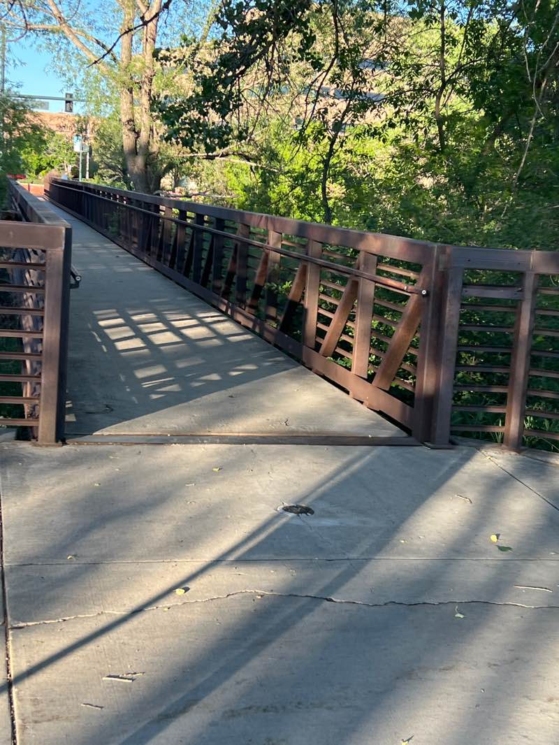 walking near me in Creekside Park in spring