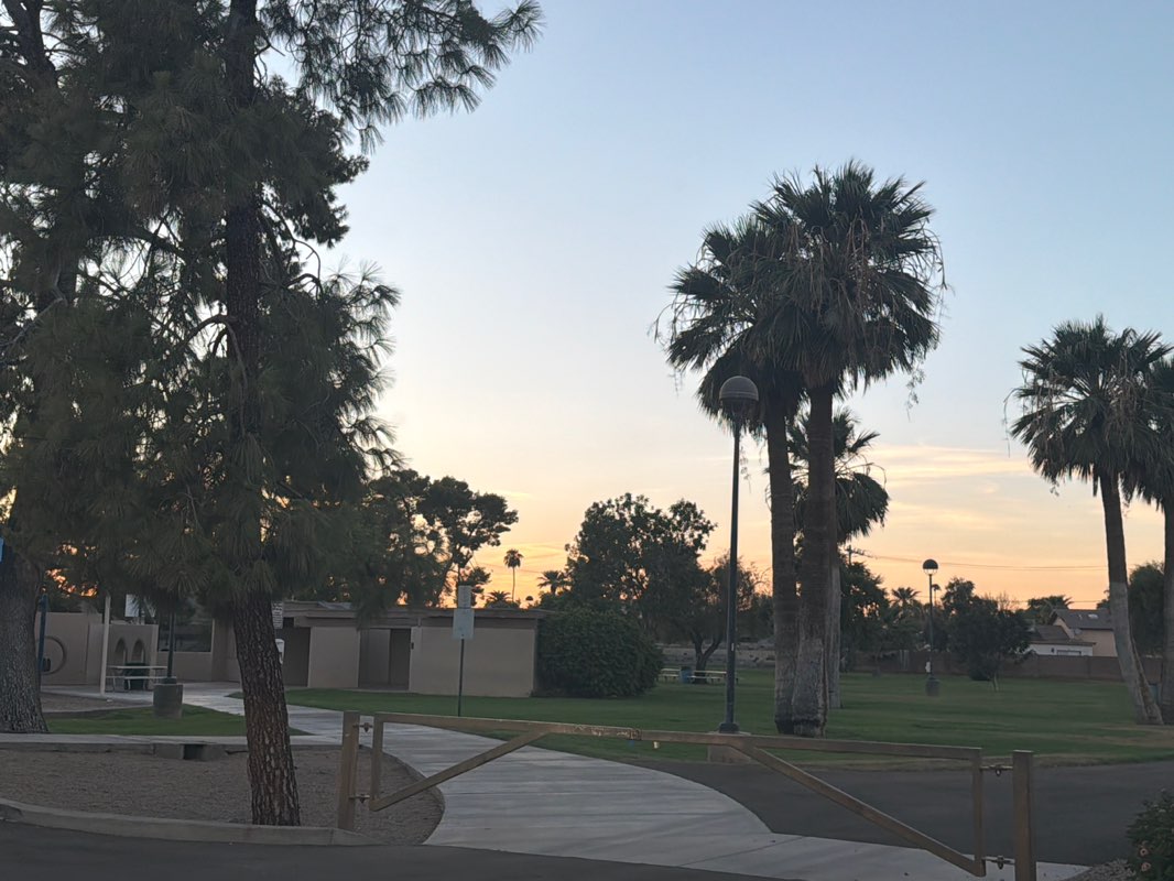 walking near me in Agua Linda Park in summer