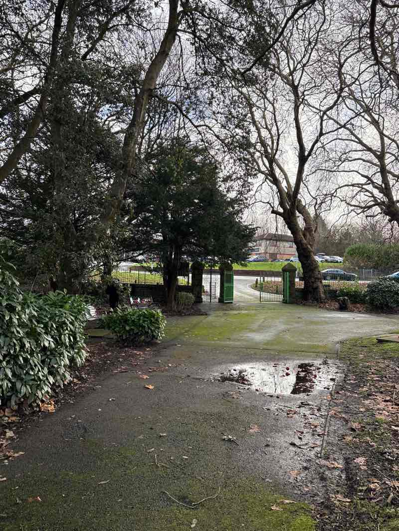 walking near me in Primrose Park in winter