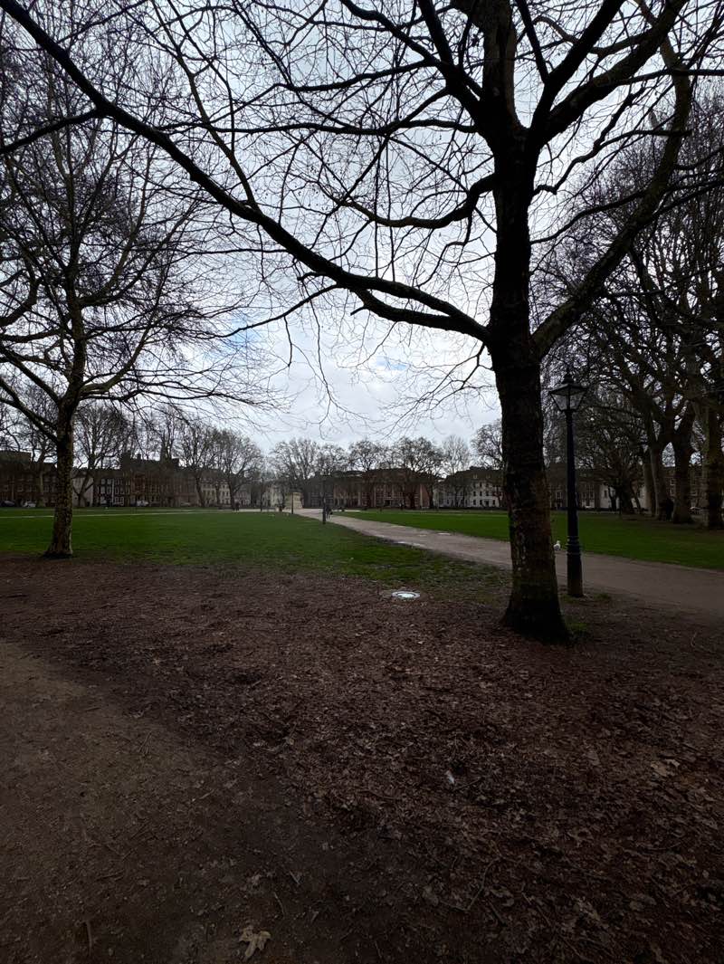 walking near me in Queen Square in spring