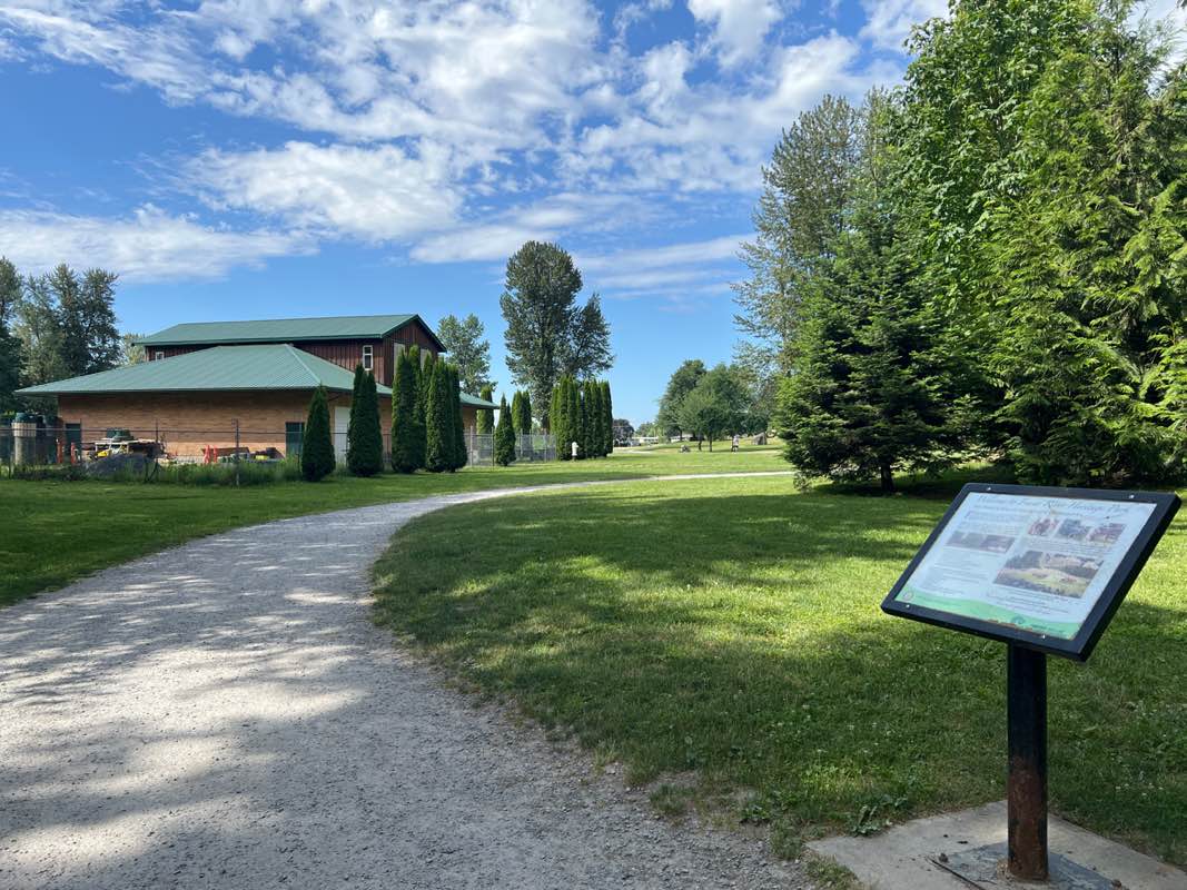 walking near me in Fraser River Heritage Park in summer