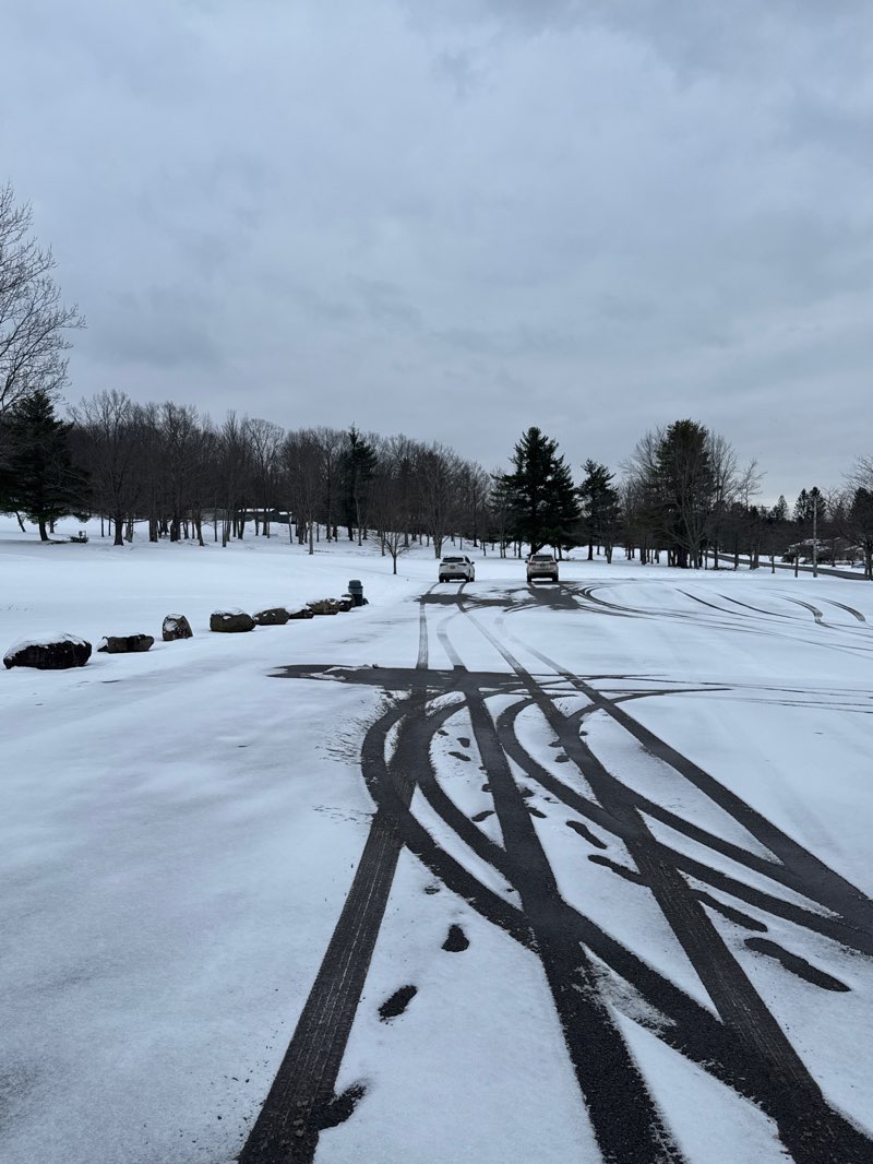 walking near me in Arnold Park in winter