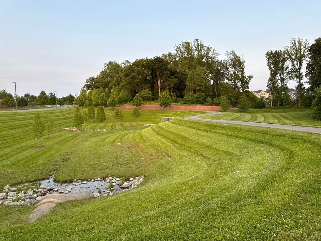 walking near me in Greenway Village Neighborhood Park in summer
