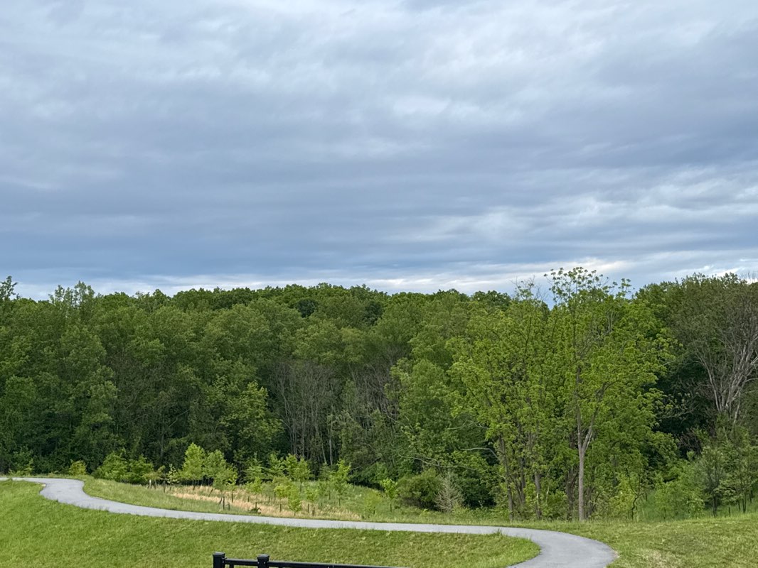 walking near me in Jaeger Overlook Park in spring