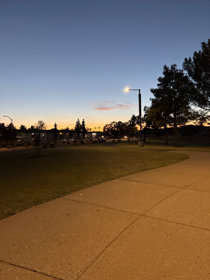 walking near me in Hidden Meadows Park in spring