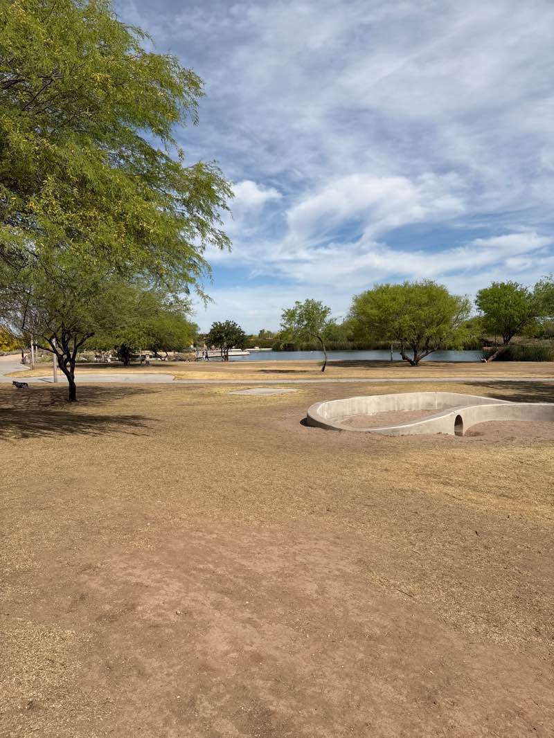 walking near me in Veterans Oasis Park in spring