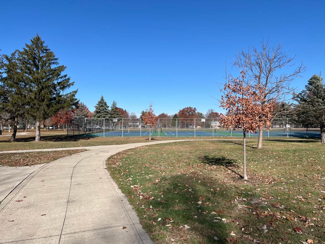 walking near me in Morrissey Park in autumn