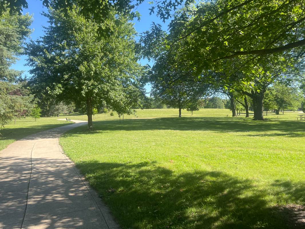 walking near me in Morrissey Park in summer