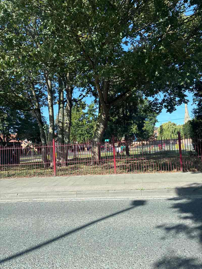 walking near me in Sherwood Avenue Park in autumn