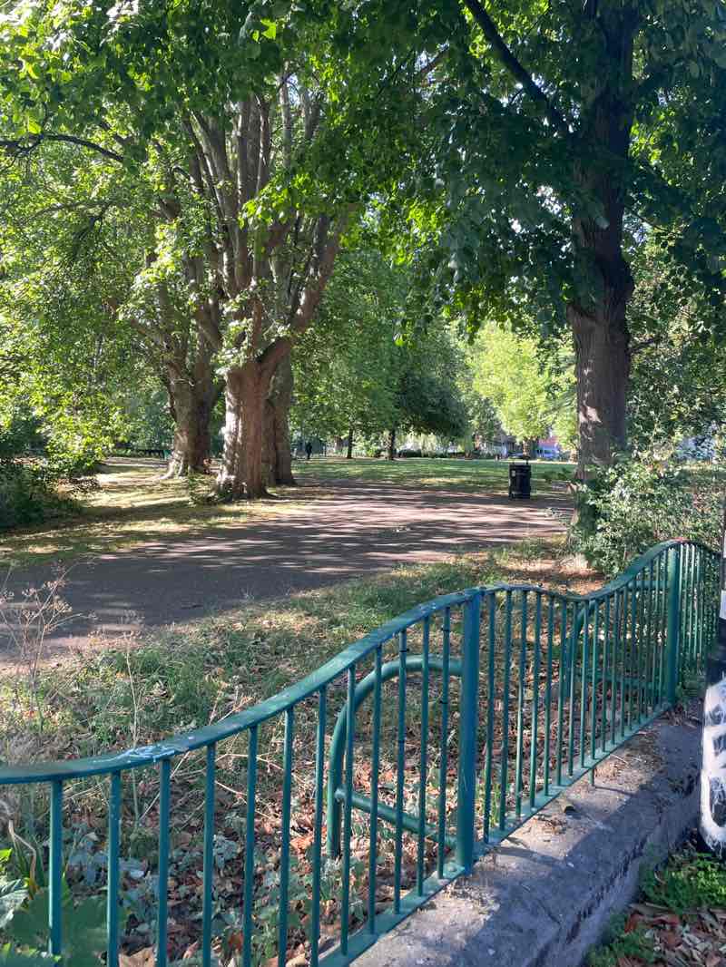 walking near me in Mina Road Park in summer