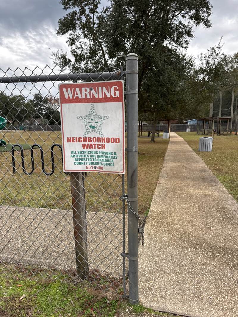 walking near me in Seminole Park in winter