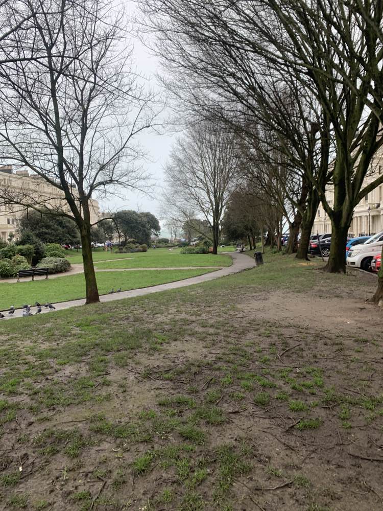 walking near me in Palmeira Square in winter