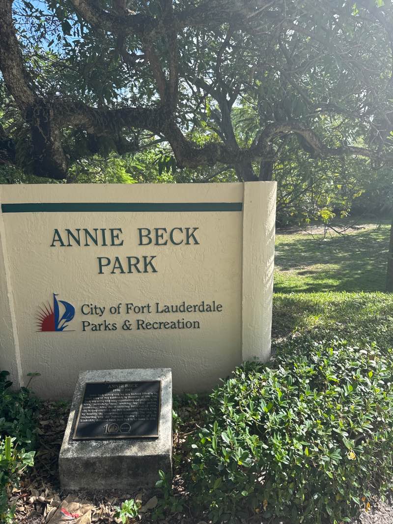 walking near me in Annie Beck Park in winter