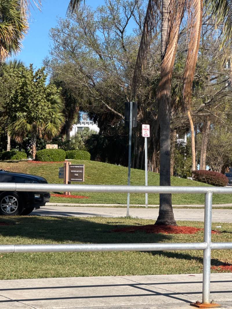 walking near me in Indian Mound Park in winter