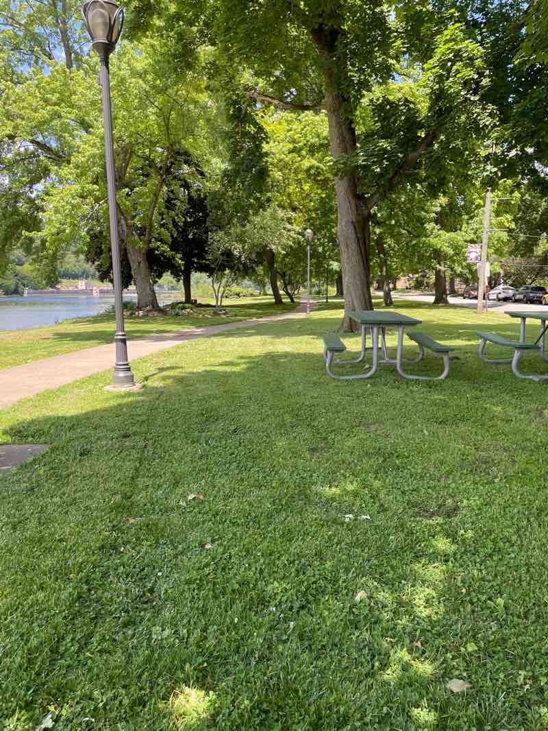 walking near me in Kittanning Riverfront Park in summer