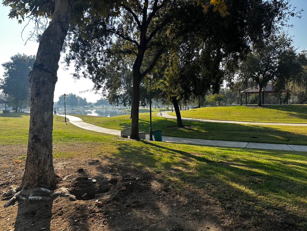 walking near me in The Park at River Walk in autumn
