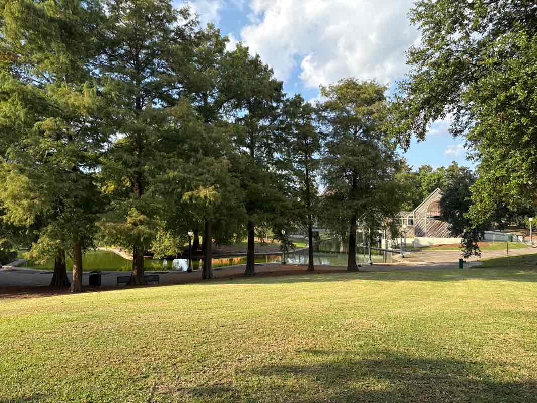 walking near me in Louis Armstrong Park in autumn