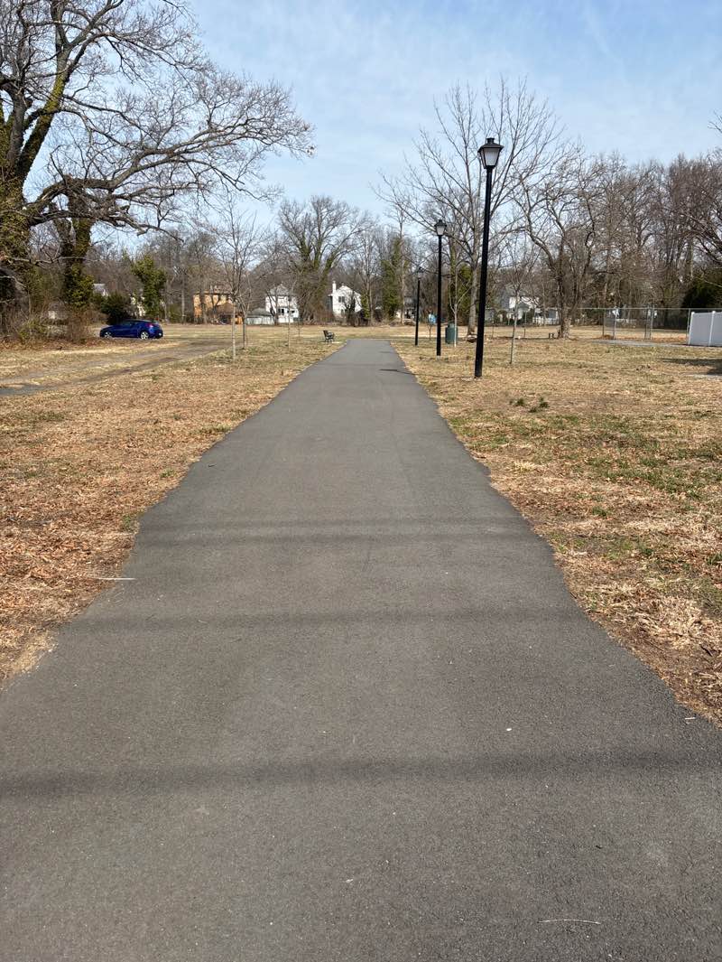 walking near me in Yancy Adams Park in spring